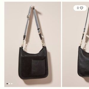 Anthropologie Guitar Crossbody Bag by Shiraleah, Black/White